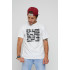 Men's T-shirt with print white YAPPI