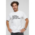 Men's T-shirt with print white YAPPI