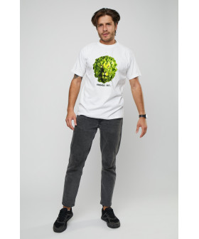 Футболка мужская с принтом белая YAPPI