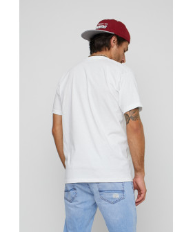 Футболка чоловіча з принтом біла YAPPI