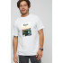 Men's T-shirt with print white YAPPI