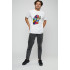 Men's T-shirt with print white YAPPI