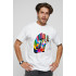 Men's T-shirt with print white YAPPI