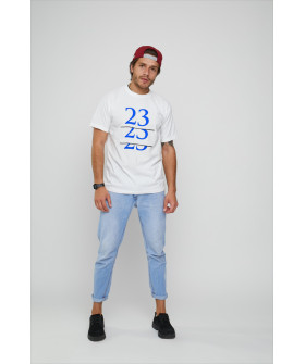 Футболка мужская с принтом белая YAPPI