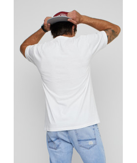 Футболка мужская с принтом белая YAPPI