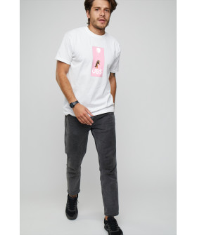 Футболка мужская с принтом белая YAPPI