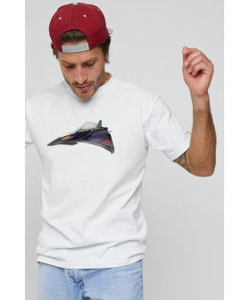 Men's T-shirt with print white YAPPI