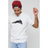 Men's T-shirt with print white YAPPI