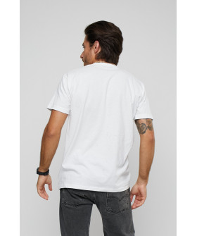 Футболка мужская с принтом белая YAPPI