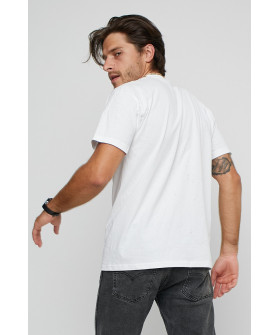 Футболка мужская с принтом белая YAPPI