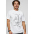 Men's T-shirt with print white YAPPI