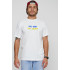 Men's T-shirt with print white YAPPI