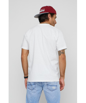 Футболка мужская с принтом белая YAPPI