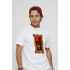 Men's T-shirt with print white YAPPI