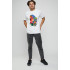 Men's T-shirt with print white YAPPI