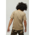 Men's khaki T-shirt with YAPPI print