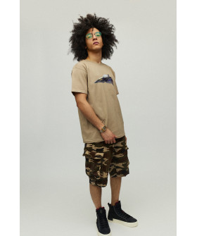 Футболка мужская хаки с принтом YAPPI