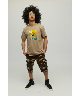 Футболка чоловіча хакі з принтом YAPPI