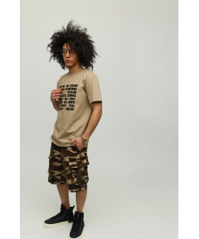 Футболка чоловіча хакі з принтом YAPPI