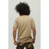 Men's khaki T-shirt with YAPPI print