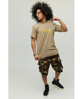 Футболка мужская хаки с принтом YAPPI