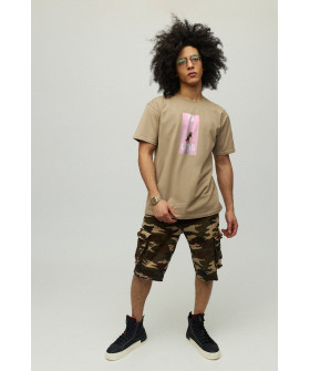 Футболка чоловіча хакі з принтом YAPPI