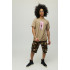 Men's khaki T-shirt with YAPPI print