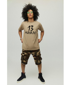 Футболка чоловіча хакі з принтом YAPPI