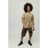 Men's khaki T-shirt with YAPPI print