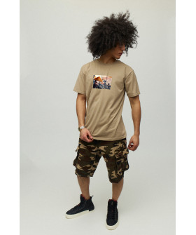 Футболка чоловіча хакі з принтом YAPPI