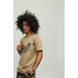 Men's khaki T-shirt with YAPPI print