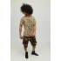 Men's khaki T-shirt with YAPPI print