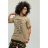 Men's khaki T-shirt with YAPPI print