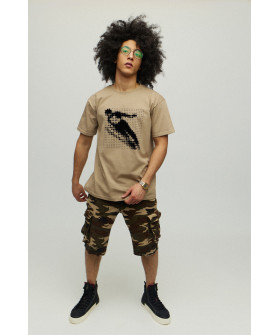 Футболка мужская хаки с принтом YAPPI