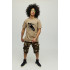 Men's khaki T-shirt with YAPPI print