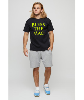 Men's basic black T-shirt with YAPPI print