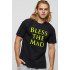 Men's basic black T-shirt with YAPPI print