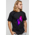 Men's basic black T-shirt with YAPPI print