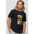 Men's basic black T-shirt with YAPPI print