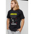 Men's basic black T-shirt with YAPPI print