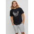 Men's basic black T-shirt with YAPPI print