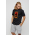 Men's basic black T-shirt with YAPPI print