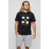 Men's basic black T-shirt with YAPPI print