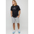 Men's basic black T-shirt with YAPPI print