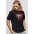 Men's basic black T-shirt with YAPPI print