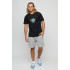 Men's basic black T-shirt with YAPPI print