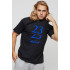 Men's basic black T-shirt with YAPPI print