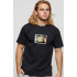 Men's basic black T-shirt with YAPPI print