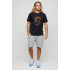 Men's basic black T-shirt with YAPPI print