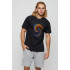 Men's basic black T-shirt with YAPPI print